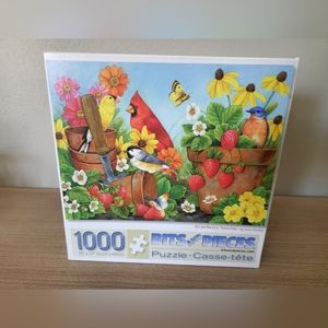 Bits and Pieces 1000 Piece Puzzle "Strawberry Sunrise" by Jane Maday